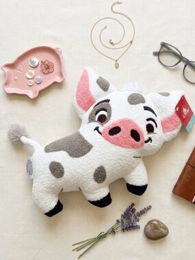 Disney Princess Pillow 22” Pua Pillowfort Plush Pillow Doll Moana Pet Pig NWT